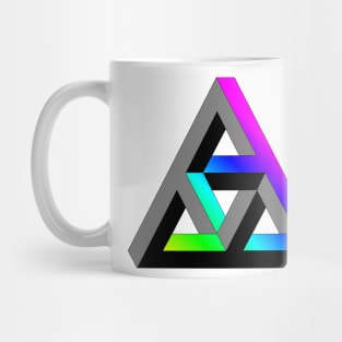 Even more impossible triangle with multicolor gradient Mug